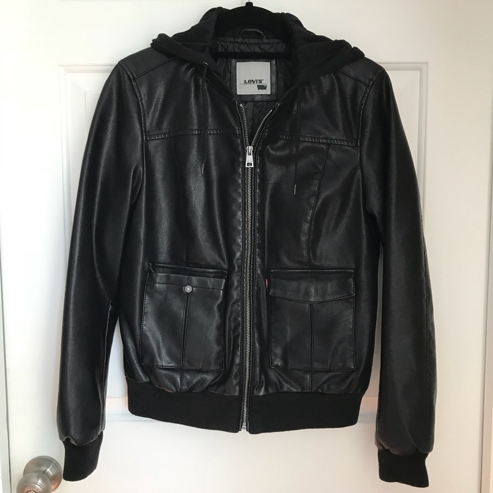 Levi’s Faux Leather Bomber Jacket